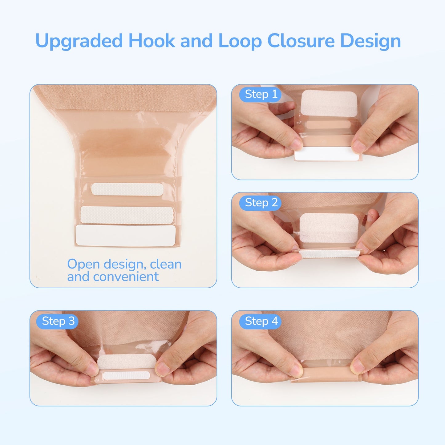 Heagi 20 PCS Colostomy Bags, One Piece Drainable Ostomy Pouch with Closure for Ileostomy Stoma Care, Ostomy Supplies - HEAGI - Colostomy bags Supplies