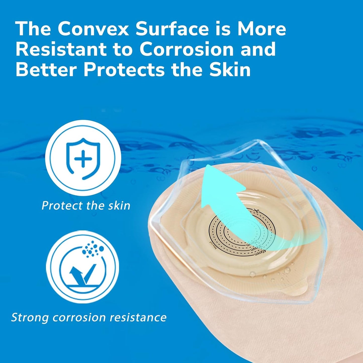 HEAGI Colostomy Bags Ostomy Supplies One - Piece Convex Ostomy Bags with a Waistband - HEAGI - Colostomy bags Supplies