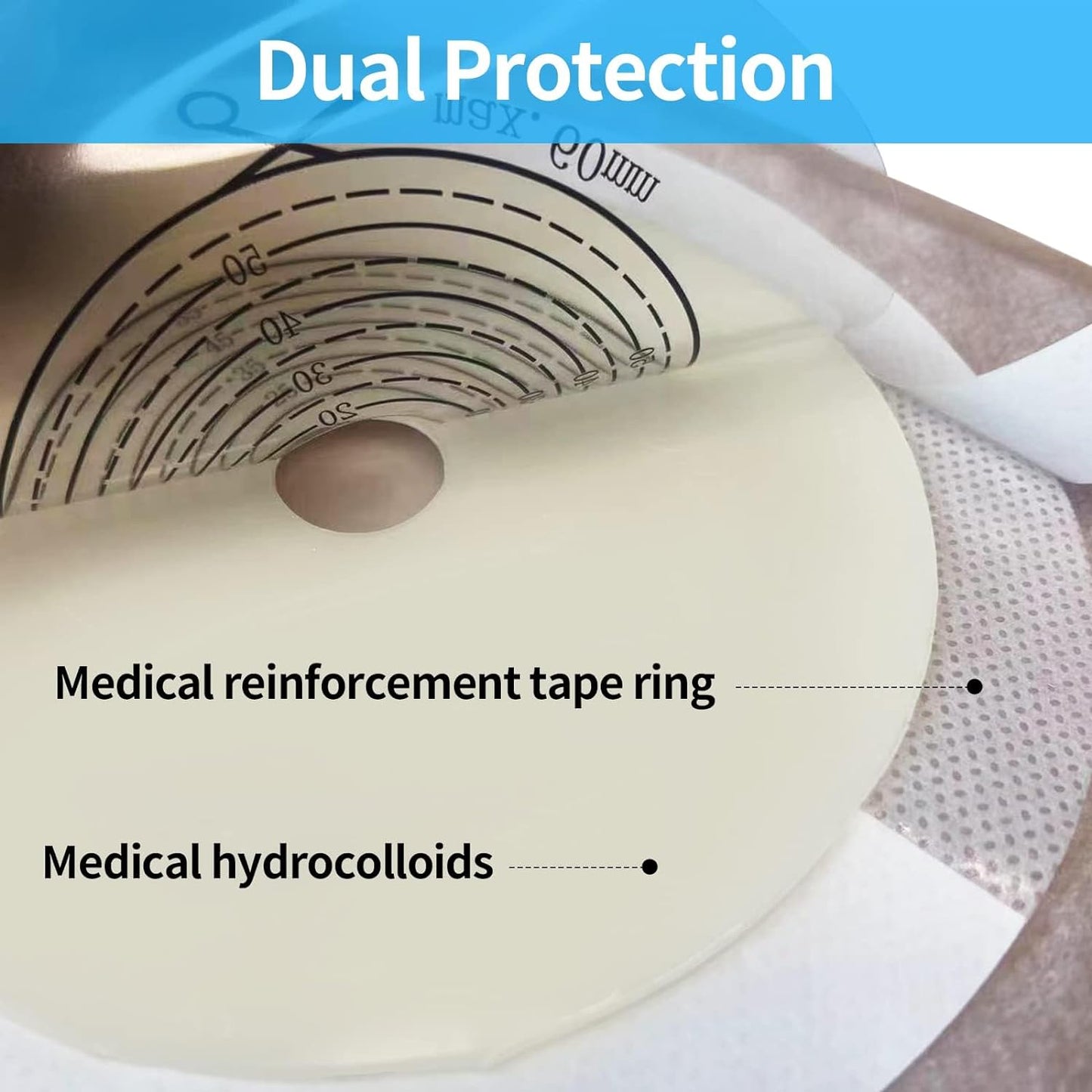 Heagi Colostomy Bags Skin Friendly One Piece Ostomy Bag Ostomy Supplies Cut - to - Fit Drainable Pouches with Closure - HEAGI - Colostomy bags Supplies