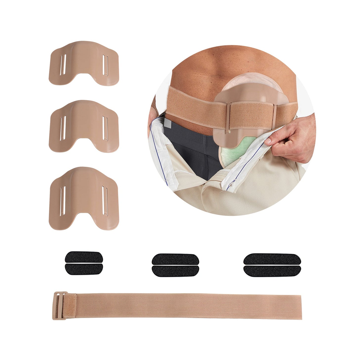 Heagi Stoma Shield, Osotmy Anti - Collision Sports Work Protection Shield, Ostomy Bag Cover Fits Colostomy, Ileostomy & Urostomy Bags - HEAGI - Colostomy bags Supplies