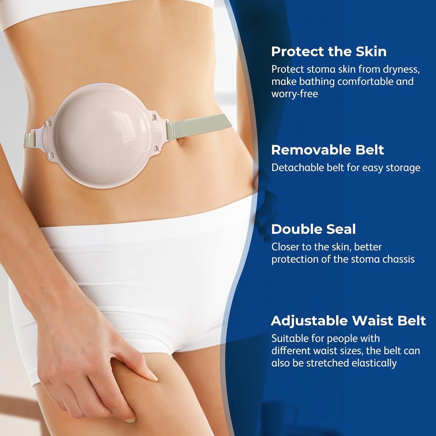 Ostomy Shower Cover Waterproof | Ostomy Supplies | Ostomy Shower Guard Waterproof Bath Cover - HEAGI - Colostomy bags Supplies