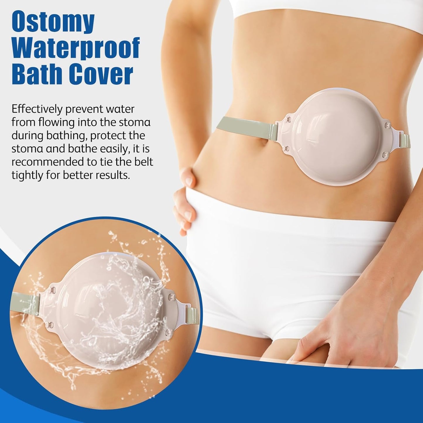 Ostomy Shower Cover Waterproof | Ostomy Supplies | Ostomy Shower Guard Waterproof Bath Cover - HEAGI - Colostomy bags Supplies