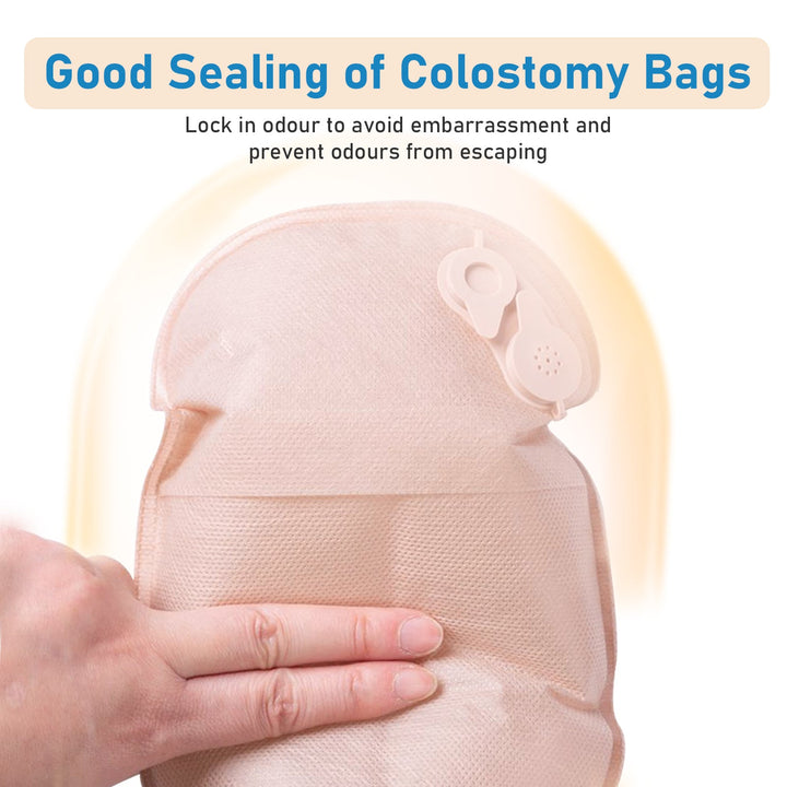 HEAGI 1 - Piece Colostomy Bag Deodorizing & Exhaust Holes for Odor Control Drainable Pouch Ostomy Care Supplies - HEAGI - Colostomy bags Supplies
