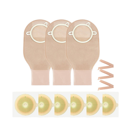 HEAGI 2 - Piece Colostomy Bags Ostomy Pouch with Clamp Closure for Ileostomy Stoma Care 22pce - HEAGI - Colostomy bags Supplies