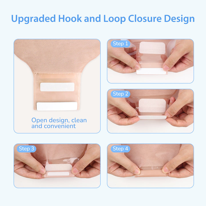 HEAGI 20Pcs Colostomy Bag Exhaust Holes for Ileostomy, One Piece Drainable Pouch Ostomy Care Supplies - HEAGI - Colostomy bags Supplies