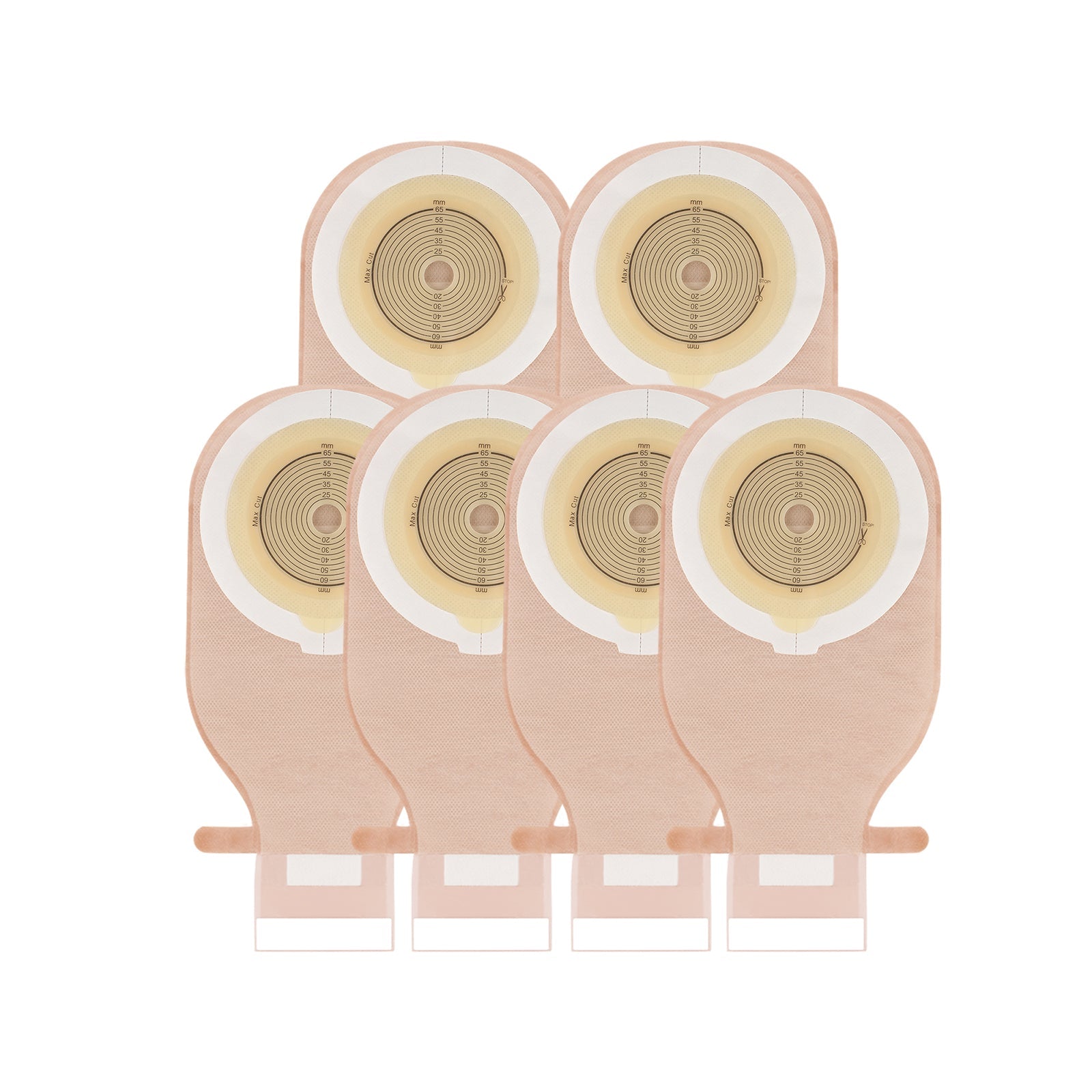 HEAGI 60 PCS Colostomy Bags 1- Piece Ostomy Drainable Pouch with Closu ...