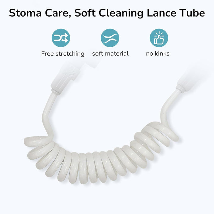 HEAGI Ostomy Bag Cleaning Tool - Colostomy Bag Flusher - Universal Fit with Easy Attachment for Toilet Inlet or Tap 20mm - HEAGI - Colostomy bags Supplies