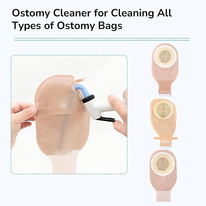HEAGI Ostomy Bag Cleaning Tool - Colostomy Bag Flusher - Universal Fit with Easy Attachment for Toilet Inlet or Tap 20mm - HEAGI - Colostomy bags Supplies