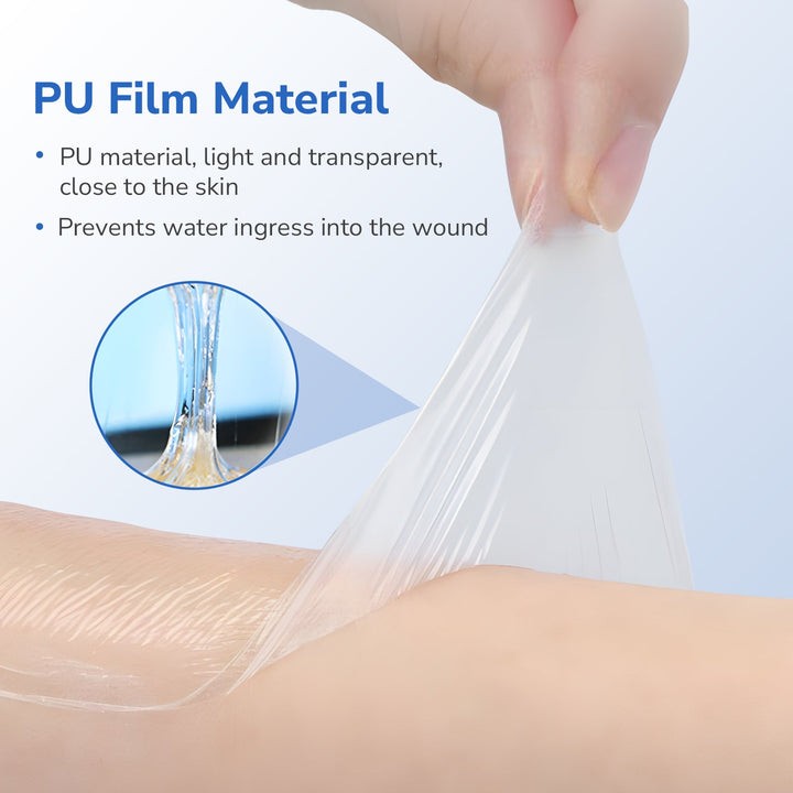 Heagi Waterproof Ostomy Shower Covers, 50 Pack Wound & Catheter Protection with Soft Non - Stick Pad - HEAGI - Colostomy bags Supplies