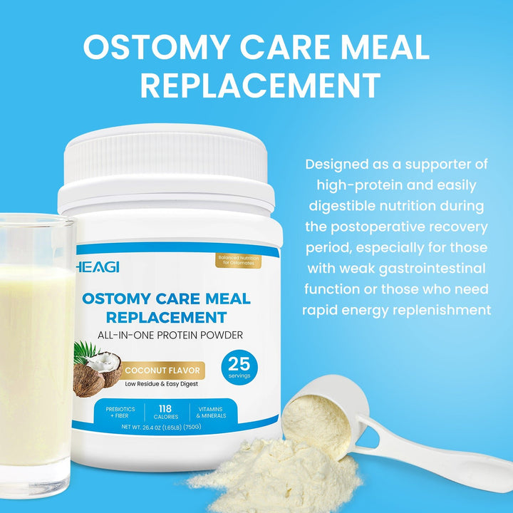 Hydrolyzed Protein Shake for Ostomates Easy - Digest Post - Surgery Nutrition, Ready to Drink - HEAGI - Colostomy bags Supplies