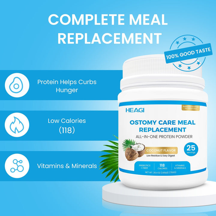 Hydrolyzed Protein Shake for Ostomates Easy - Digest Post - Surgery Nutrition, Ready to Drink - HEAGI - Colostomy bags Supplies