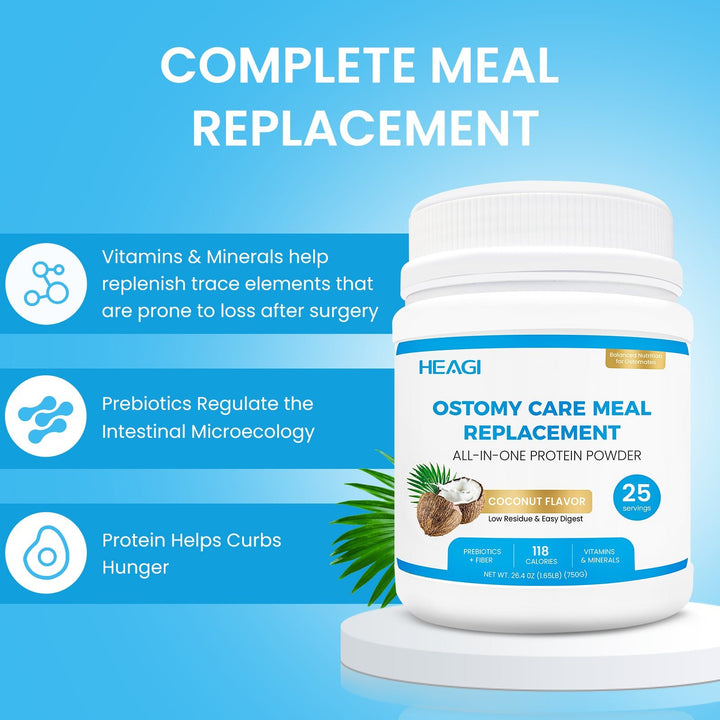 Hydrolyzed Protein Shake for Ostomates Easy - Digest Post - Surgery Nutrition, Ready to Drink - HEAGI - Colostomy bags Supplies